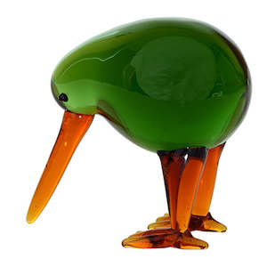 Glass Animals: Glass Green Kiwi Ornament
