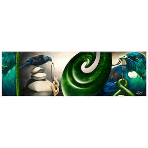 Tin Signs: Glass Art Print Inquisitive