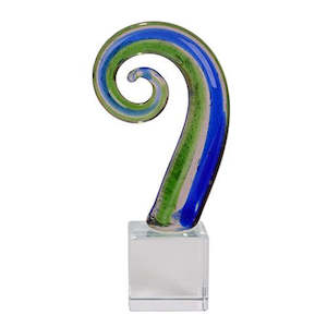 Mini Glass Ornaments: Glass Frond Ornament