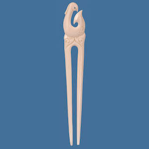 Maori Bone Carvings: Bone Hook Heru - Small
