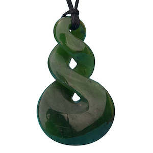 Greenstone Double Twist Pendant