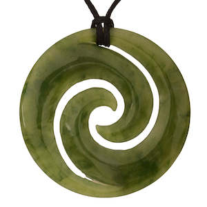 Jade Double Koru Pendant