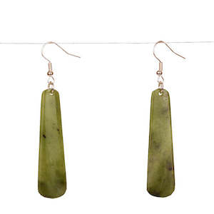 Greenstone Earrings: Greenstone 50mm Drop Earrings