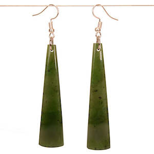 Greenstone Adze style earrings