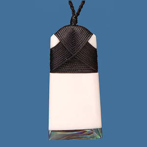Bone Toki with Paua Pendant - Small