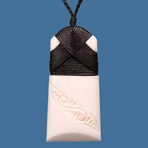 Bone Engraved Toki Pendant - Small