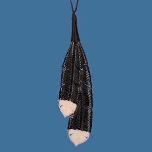 Special Bone Carvings: Huia Feather Pendant