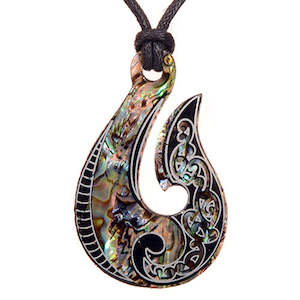 Paua Shell Items: Pāua Hook Pendant
