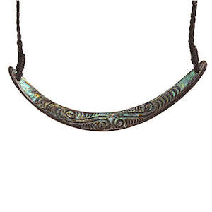 Paua Shell Items: Paua arc necklace
