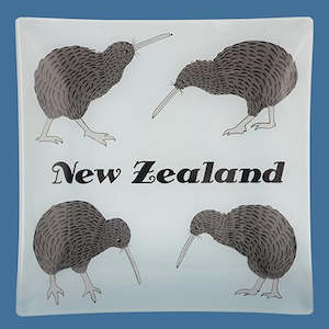 Platters: Glass Kiwi Plate