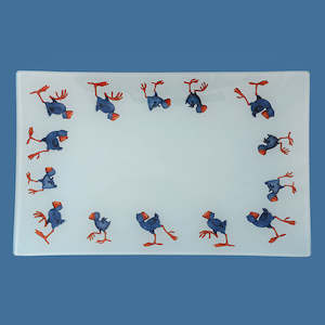 Platters: Glass Pukeko Platter