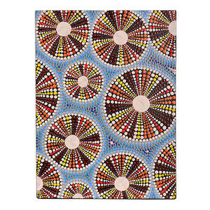 Dot Art: Canvas Brown Kina Wall Art