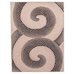 Dot Art: Canvas Black & White Koru Wall Art