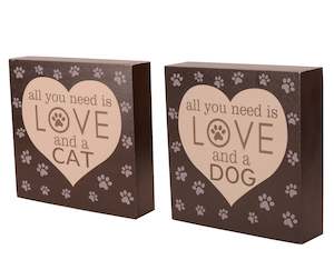 Canvas Cat and Dog Block Set
