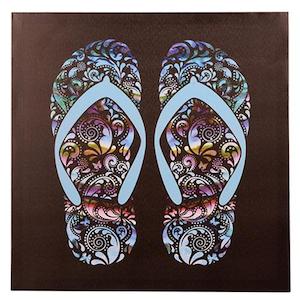 Canvas Jandal Wall Art