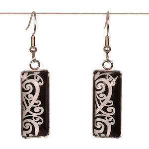 Black Kowhaiwhai  Earring