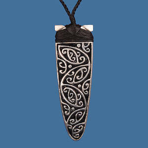 Other Pendants Necklaces: Silver Plated Maori Toki pendant.