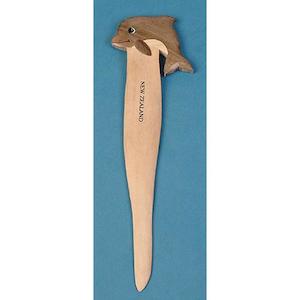 Stationery: Wooden Letter Opener Dolphin