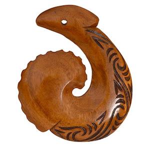 Budget Wood Carvings: Wooden Fish Hook Wall Hanging