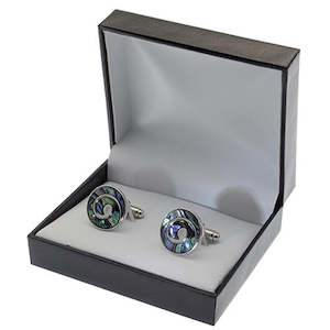 Pāua Koru Cufflinks