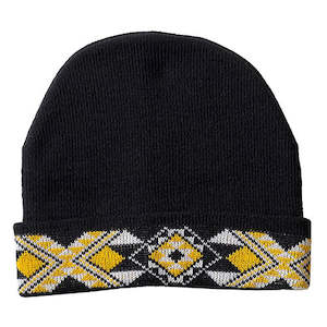 Maori: Beanie with Yellow Taniko