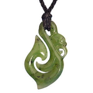 Jade Manaia Hook Pendant