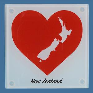 Coasters: Glass Love NZ Coaster Set