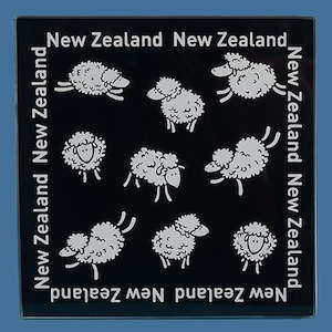 Coasters: Glass Sheep Coaster Set