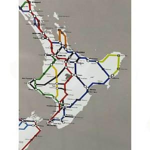 Canvas Prints Signs All: Framed Print NZ Metro Highways
