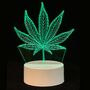 Led Night Lights: 3D Effect Light Leaf Design