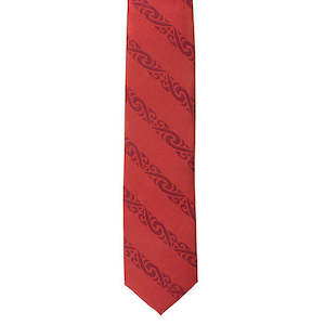 Other Maori Design Items: Maroon Maori Necktie
