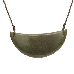 Greenstone Pendants: Large Greenstone Breast Plate Necklace