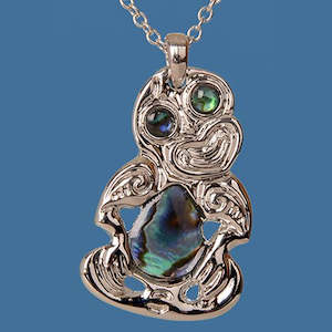 Paua Shell Pendants: Paua Tiki Pendant