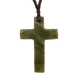 Jade Cross Pendant Necklace