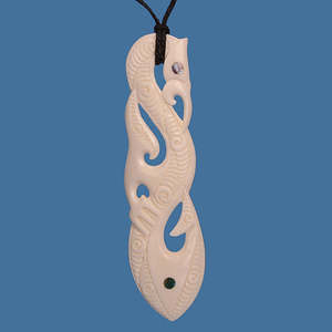 Bone Manaia Pendant XL
