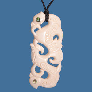 Maori Necklace: Double Manaia Pendant