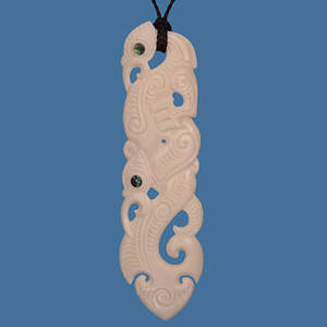 Bone Manaia Pendant XL