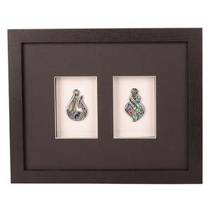 Shadow Box 2 Opening with Paua Carvings