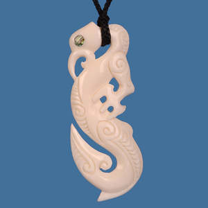 Bone Manaia Hook Pendant