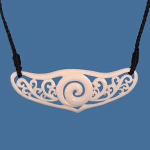Intricate Koru breastplate necklace