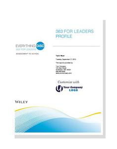 Everything Disc Profiles: Everything DiSC 363® for Leaders Report