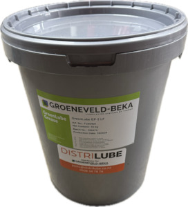 Greenlube Grease: Groeneveld-Beka  ep2 Greenlube • 18 kg Plastic Pail