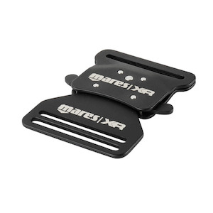 Mares: METAL BUCKLE ALUMINIUM BLACK - XR LINE