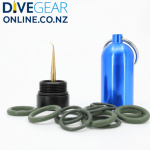 Cylinders: Scuba O Rings and Pick Tool in a Fun Mini Dive Tank Keyring