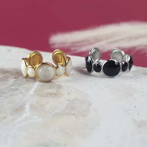 Bubbles Adjustable Ring - Gold or Silver
