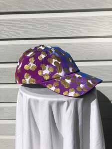 Dizzie Bucket Hats: Purple Gold Leopard - Cap