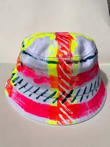 Dizzie Bucket Hats: Sour Plaid - 100% Heavy Brushed Cotton Bucket Hat
