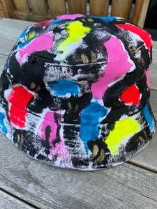 Dizzie Bucket Hats: Neon Graffiti - 100% Heavy Brushed Cotton Bucket Hat