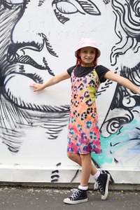 Orange Leopard Dress size 8