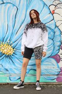 Dizzie Upcycled: Squiggle Shorts size 11